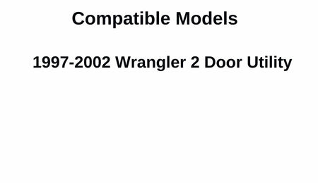 Glass Only Privacy Heated Rear Back Window Back Glass Compatible with Jeep Wrangler 1997-2002 Models