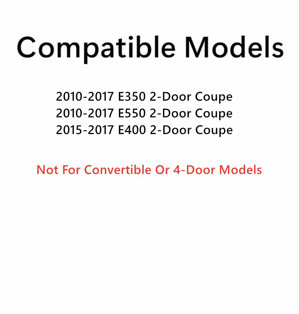 Tempered Driver Left Side Door Window Door Glass Compatible with Mercedes Benz E350 E400 E550 2-Door Coupe 2010-2017 Models