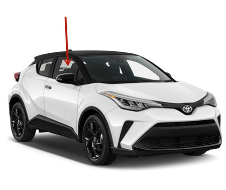 Passenger Right Side Front Door Window Door Glass Compatible with Toyota C-HR 2018-2022 Models