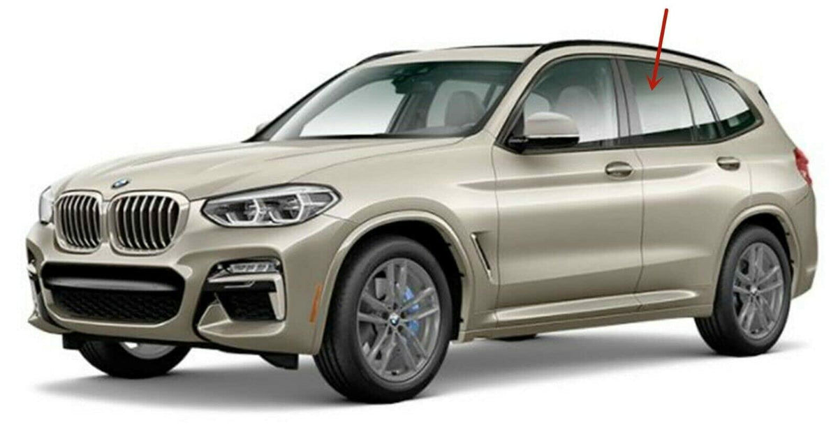 Driver Left Side Rear Door Window Door Glass Compatible with BMW X3 2018-2024 Models