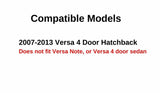Passenger Right Side Rear Vent Window Vent Glass Compatible with Nissan Versa 4 Door Hatchback 2007-2013 Models