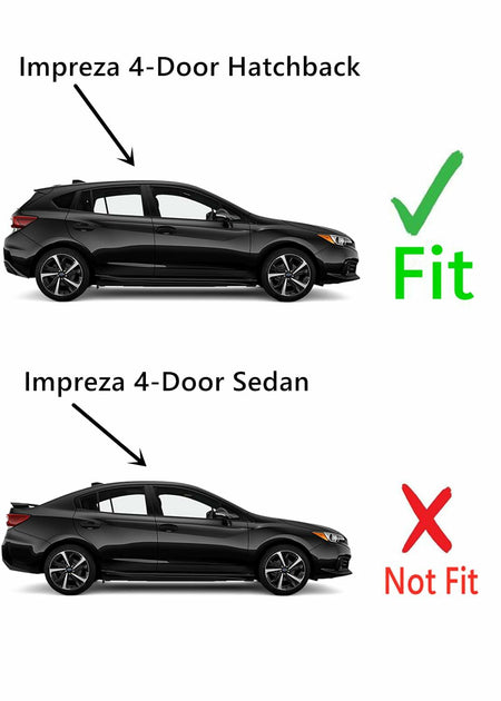 Tempered Passenger Right Side Rear Door Window Door Glass Compatible with Subaru Impreza 4-Door Hatchback 2017-2023 Models