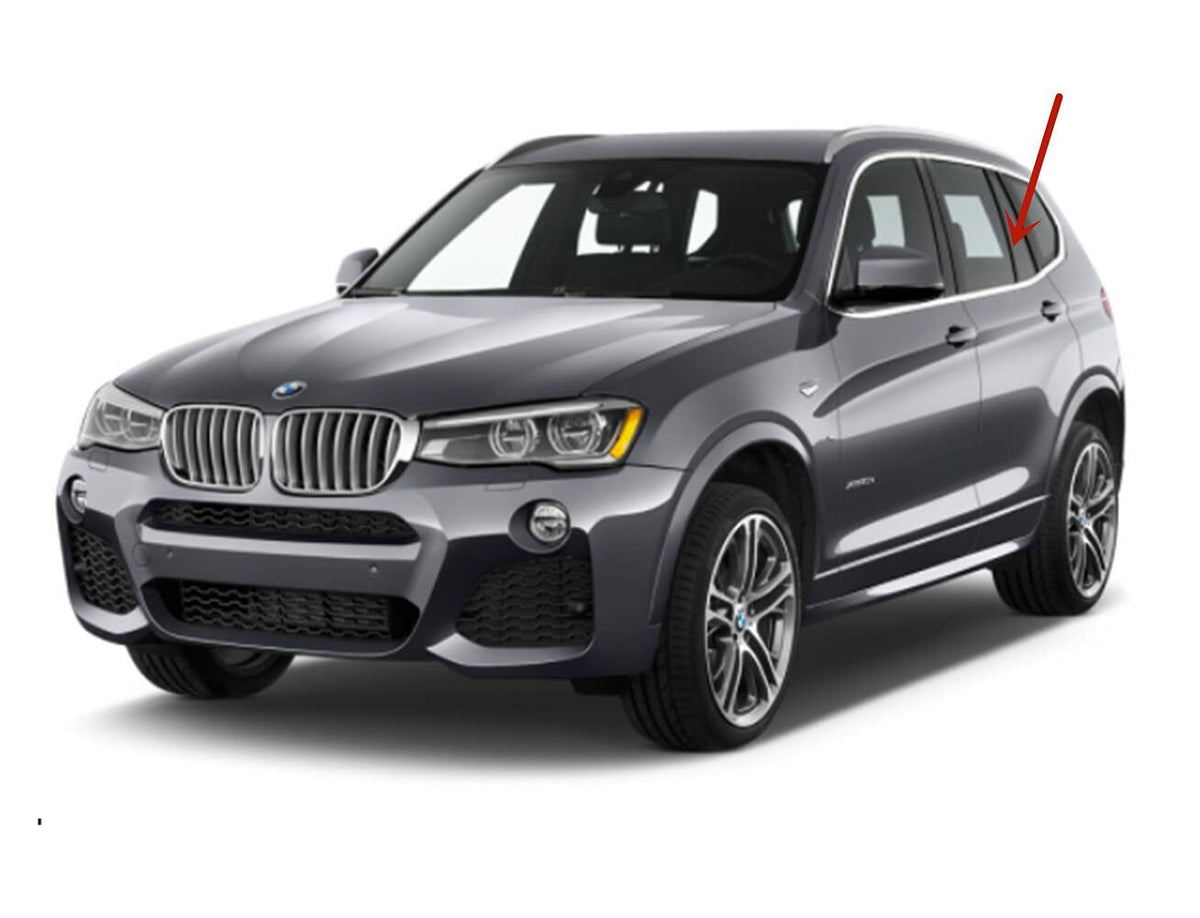 Driver Left Side Rear Vent Window Vent Glass Compatible with BMW X3 2011-2017 Models