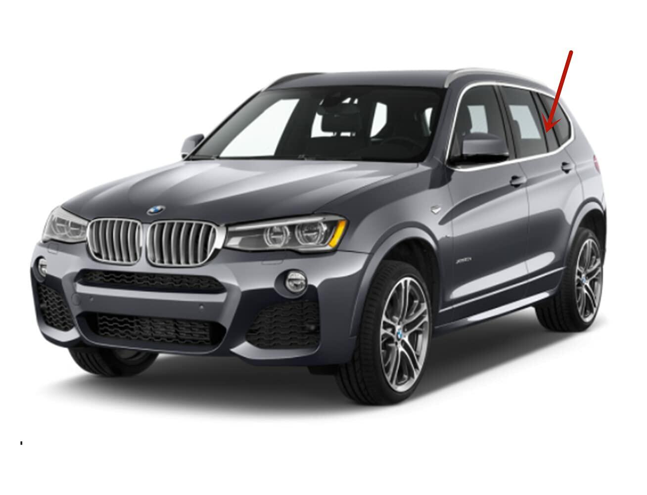 Driver Left Side Rear Vent Window Vent Glass Compatible with BMW X3 2011-2017 Models