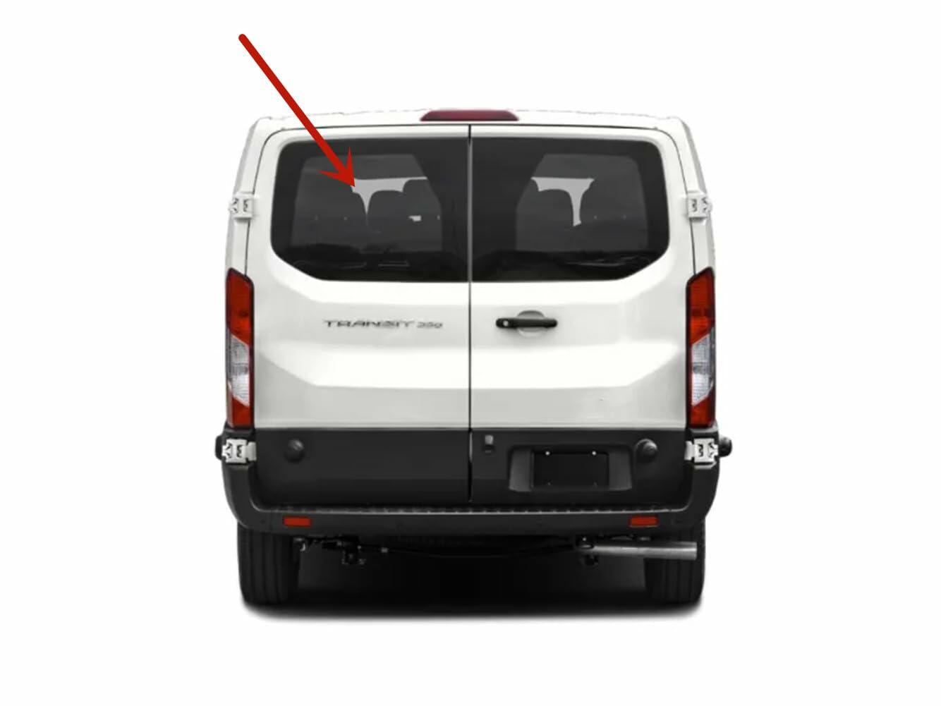 Heated Rear Back Window Back Glass Driver Left Side Compatible with Ford Transit 83.2" Low-Roof Van 2015-2026 Models (Not for Mid/High Roof Transit, or Transit Connect)