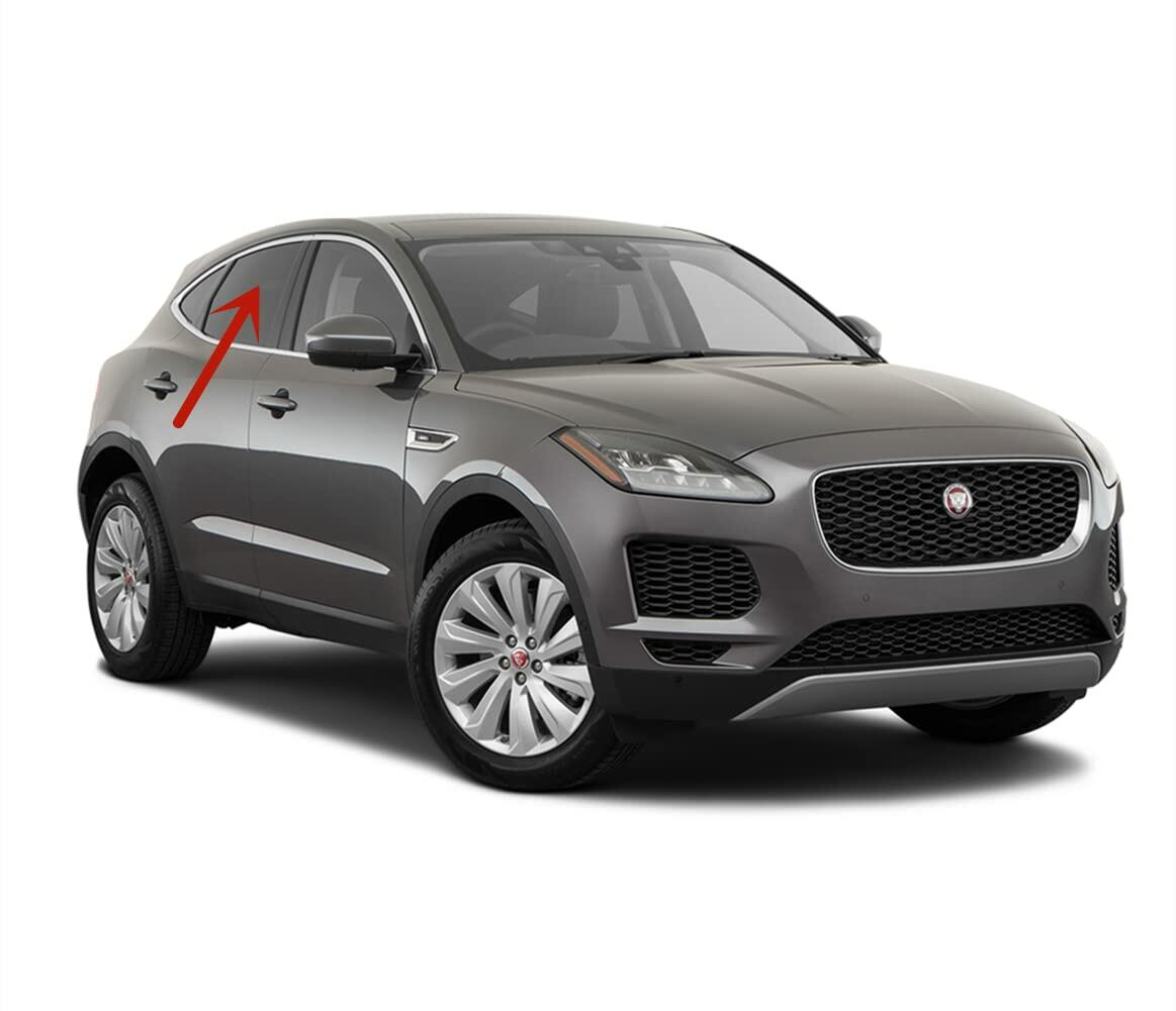 Passenger Right Side Rear Door Window Door Glass Compatible with Jaguar E-PACE 2018-2024 Models