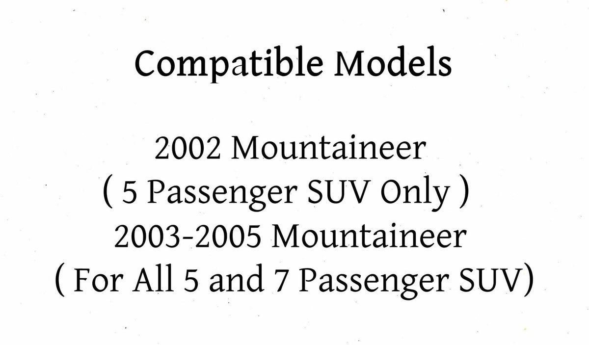 Heated Back Tailgate Window Back Glass Compatible with Mercury Mountaineer 2002 5 Passenger Models Only/ 2003-2005 All Models