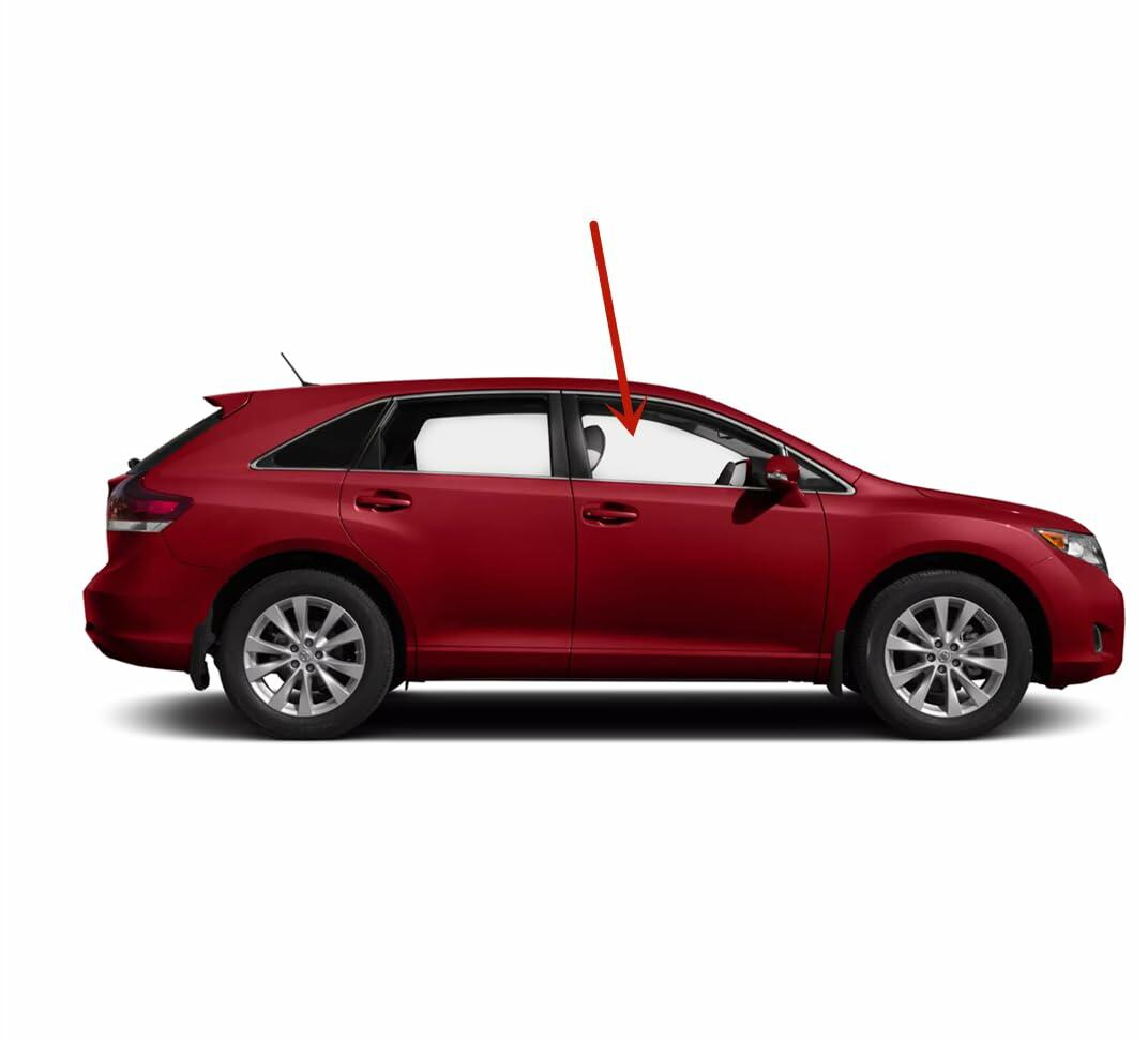 Laminated Passenger Right Side Front Door Window Door Glass Compatible with Toyota Venza 2013-2016 Models