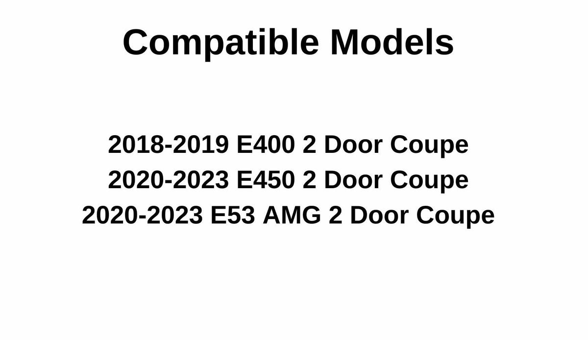 Tempered Driver Left Side Door Window Door Glass Compatible with Mercedes Benz E400 2018-2019 E450 E53AMG 2020-2023 2 Door Coupe Models
