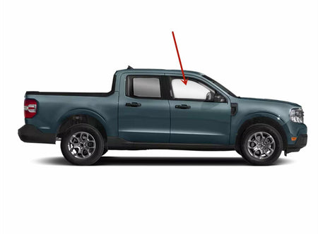 Tempered Passenger Right Side Front Door Window Door Glass Compatible with Ford Maverick 2022-2026 Models