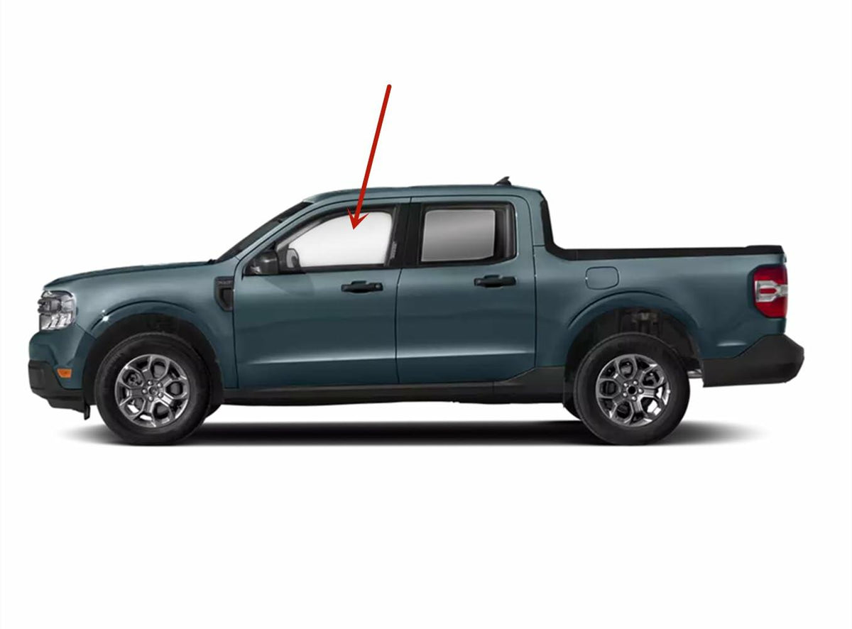Tempered Driver Left Side Front Door Window Door Glass Compatible with Ford Maverick 2022-2026 Models