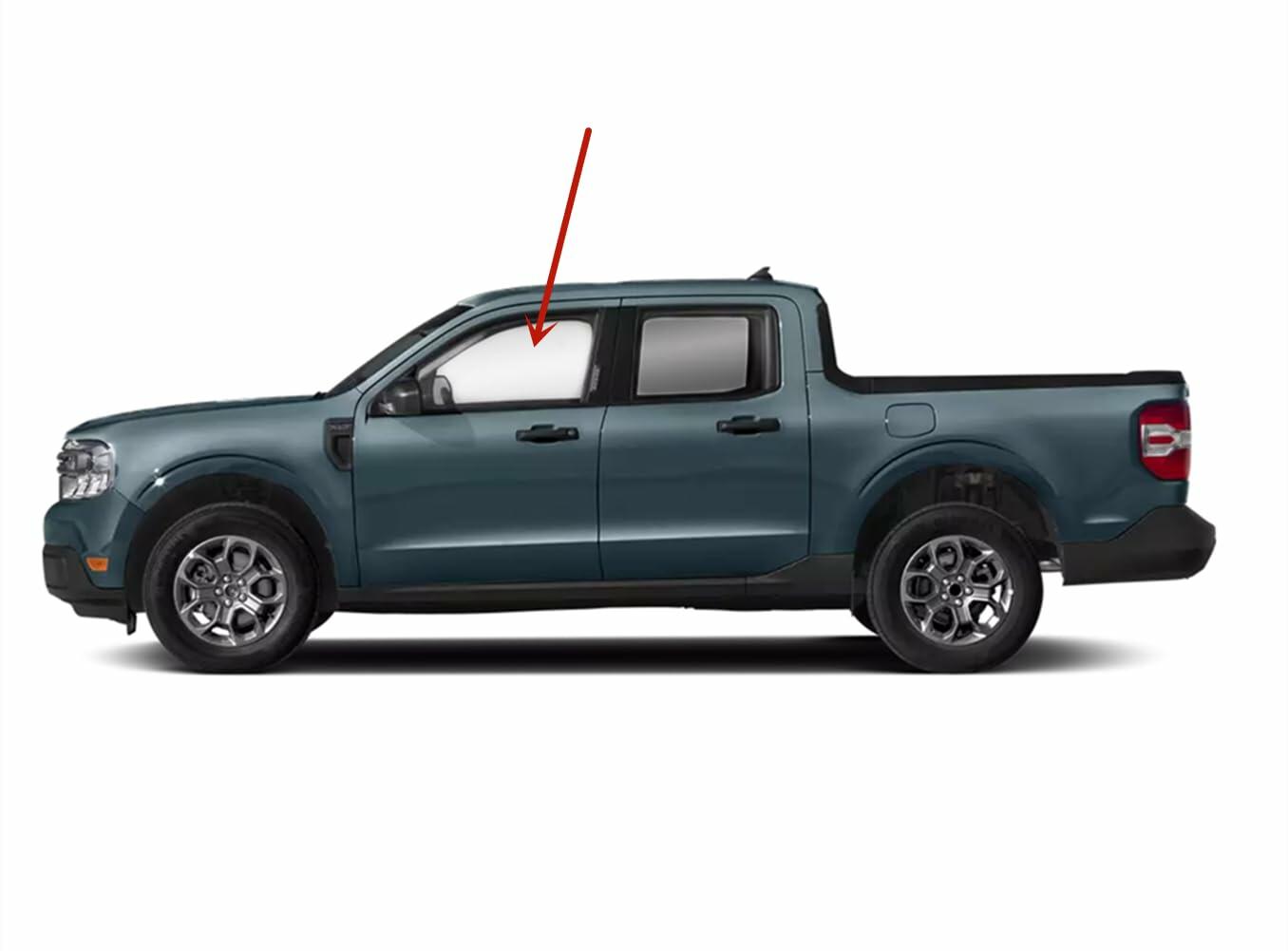Tempered Driver Left Side Front Door Window Door Glass Compatible with Ford Maverick 2022-2026 Models
