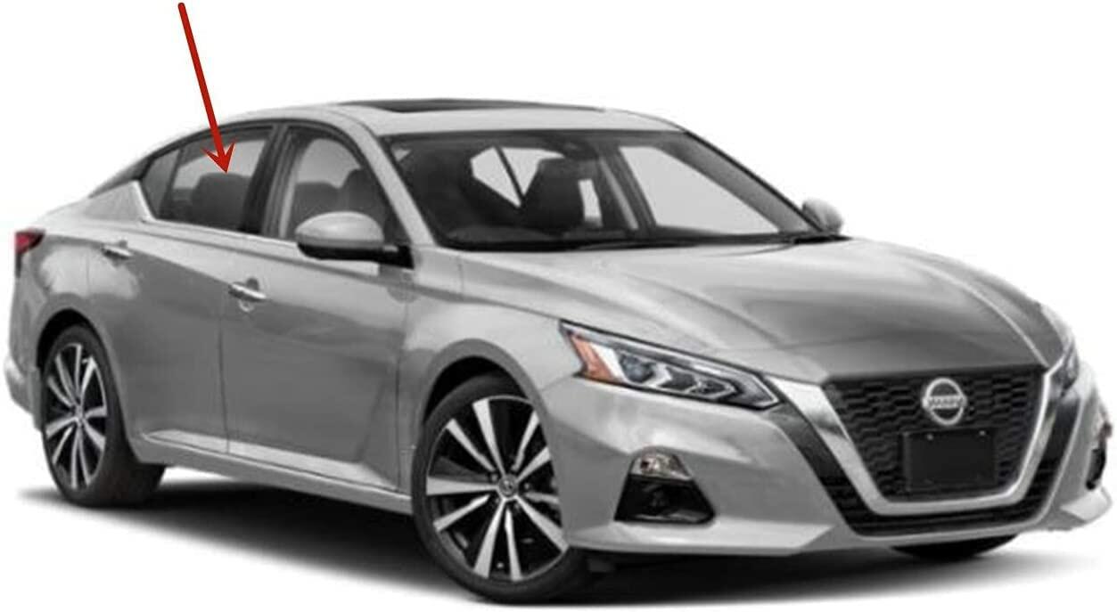 Passenger Right Side Rear Door Window Door Glass Compatible with Nissan Altima 2019-2025 Models