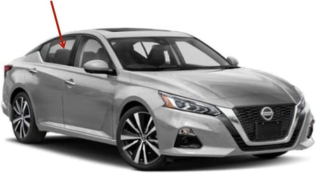 Passenger Right Side Rear Door Window Door Glass Compatible with Nissan Altima 2019-2025 Models