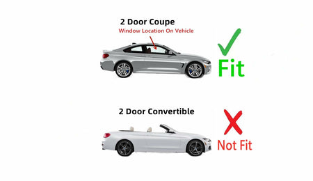 Passenger Right Side Door Window Door Glass OEM Compatible with BMW 428i / 435i / 430i / 440i / M4 2 Door Coupe 2014-2020 Models