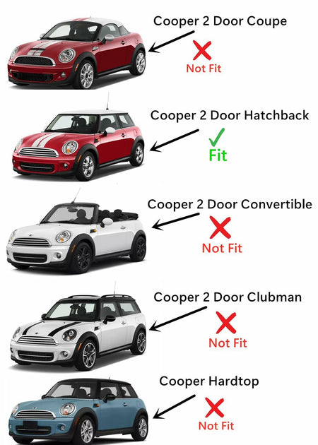 Driver Left Side Quarter Window Quarter Glass Compatible with Mini Cooper 2-Door Hatchback 2007-2015 Models (Not for Clubman)
