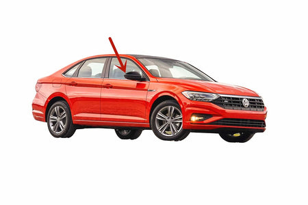 Passenger Right Side Front Door Window Door Glass Compatible with Volkswagen Jetta 4 Door Sedan 2019-2026 Models