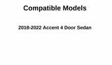 Passenger Right Side Front Door Window Door Glass Compatible with Hyundai Accent 2018-2022 Models