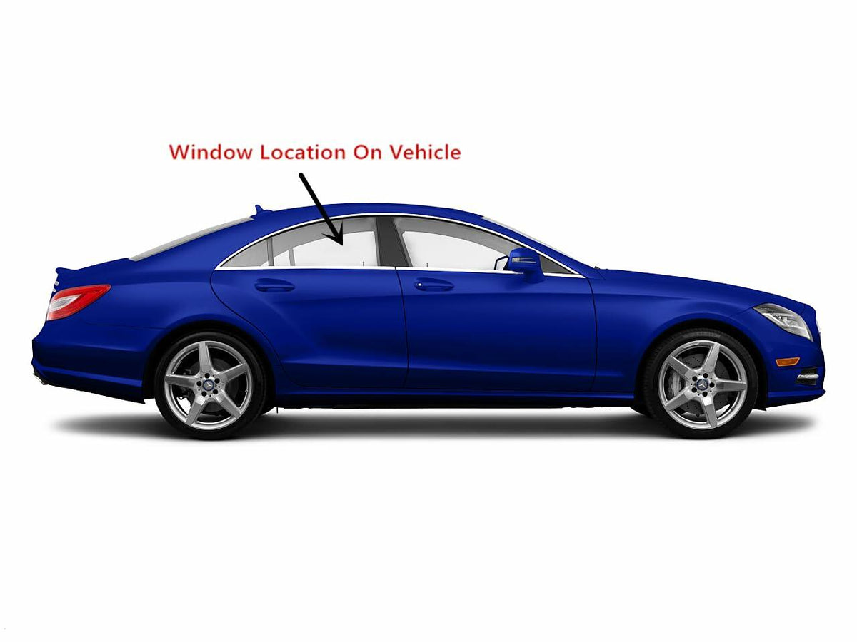 OEM Passenger Right Side Rear Door Window Door Glass Compatible with Mercedes Benz CLS63AMG / CLS550 / CLS400 4 Door Coupe 2012-2018 Models