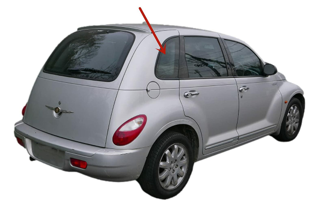 OEM Privacy Passenger Right Side Quarter Window Quarter Glass Compatible with Chrysler PT Cruiser 4 Door Hatchback 2001-2010 Models