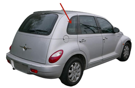 OEM Privacy Passenger Right Side Quarter Window Quarter Glass Compatible with Chrysler PT Cruiser 4 Door Hatchback 2001-2010 Models