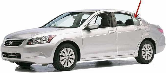 Driver Left Side Rear Vent Window Vent Glass Compatible with Honda Accord 4 Door Sedan 2008-2012 Models
