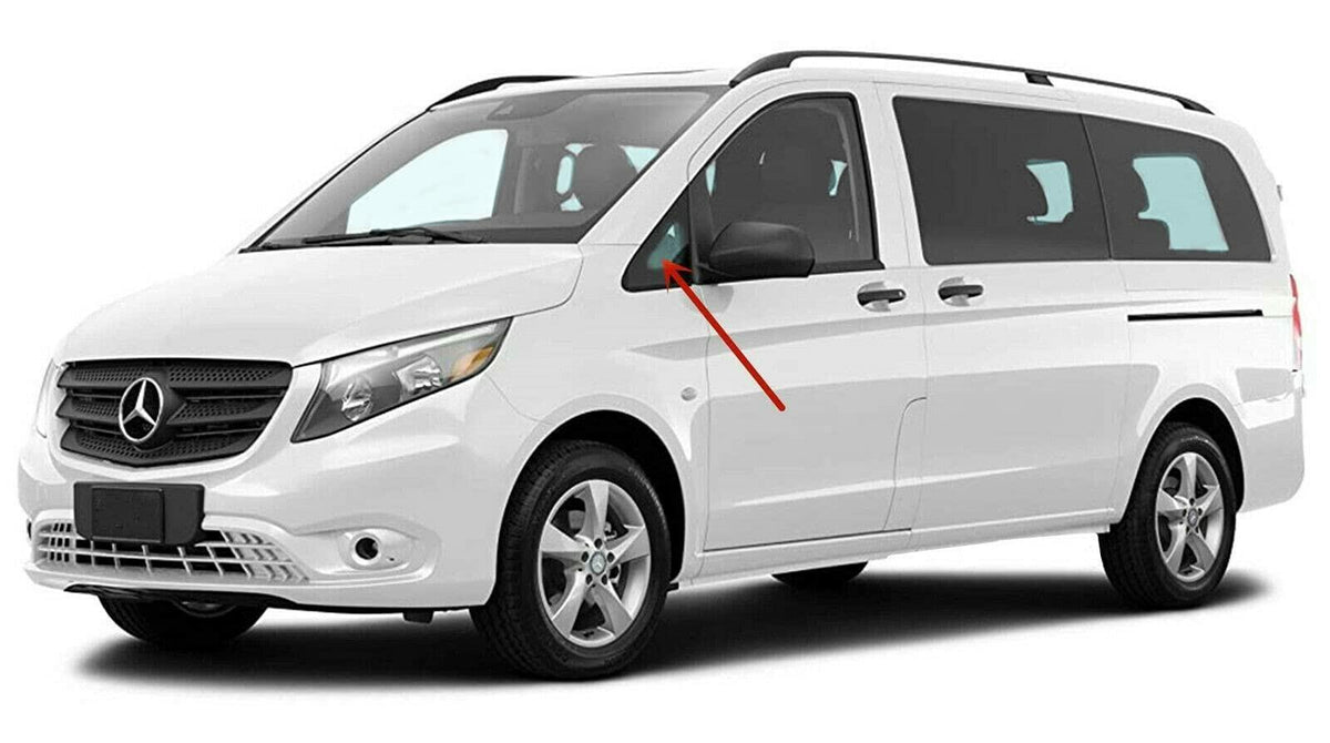 Driver Left Side Front Vent Window Vent Glass Compatible with Mercedes Benz Metris 2015-2023 Models
