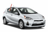 Passenger Right Side Rear Door Window Door Glass Compatible with Toyota Prius C 4 Door Hatchback 2012-2019 Models