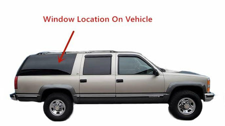 OEM Passenger Right Side Rear Quarter Window Quarter Glass Compatible with Chevrolet Suburban/GMC Suburban 1993-1999 4-Door Models