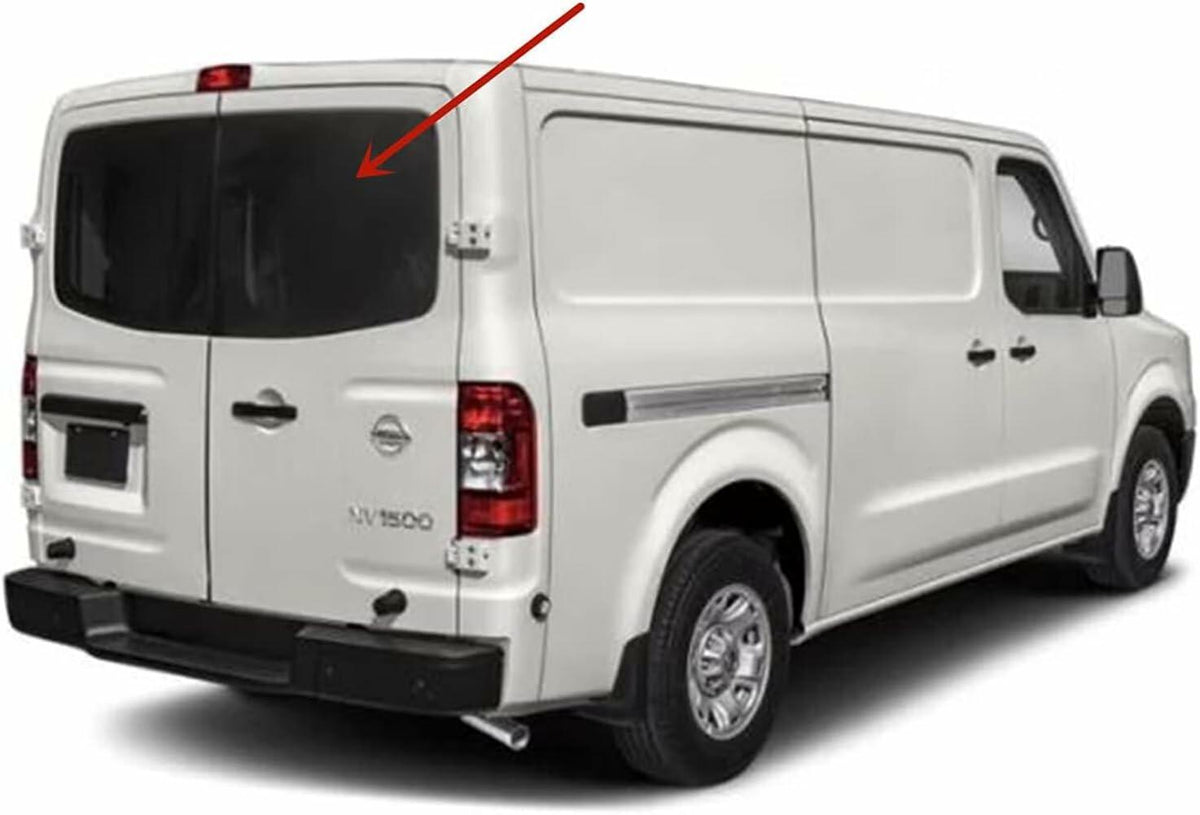 Heated Back Window Back Glass Passenger Right Side Compatible with Nissan NV1500 NV2500 NV3500 2012-2021 Models