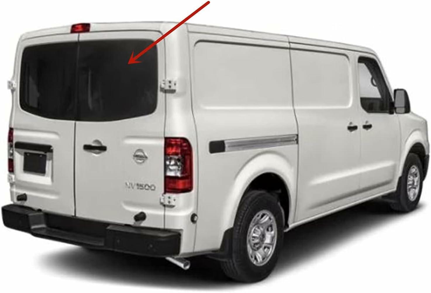 Heated Back Window Back Glass Passenger Right Side Compatible with Nissan NV1500 NV2500 NV3500 2012-2021 Models