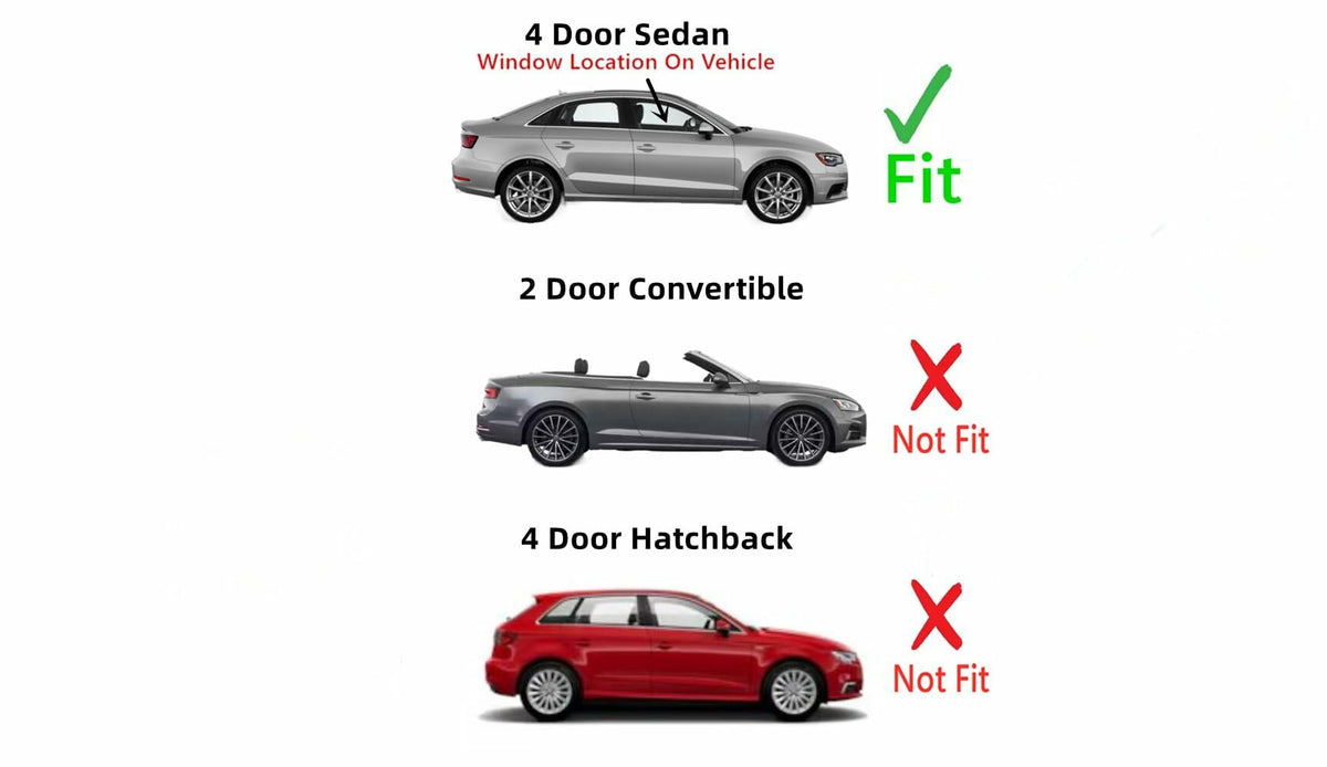 OEM Passenger Right Side Front Door Window Door Glass Compatible with Audi A3 / S3 4 Door Sedan 2015-2020 Models