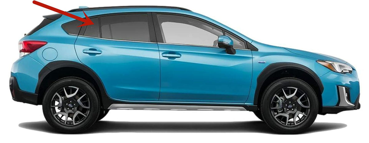 Passenger Right Side Rear Vent Window Vent Glass Compatible with Subaru Crosstrek 2018-2023 Models