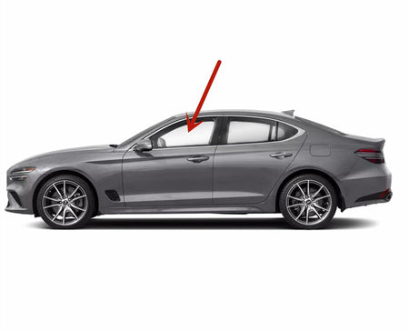 Tempered Driver Left Side Front Door Window Door Glass Compatible with Genesis G70 2019-2025 Models