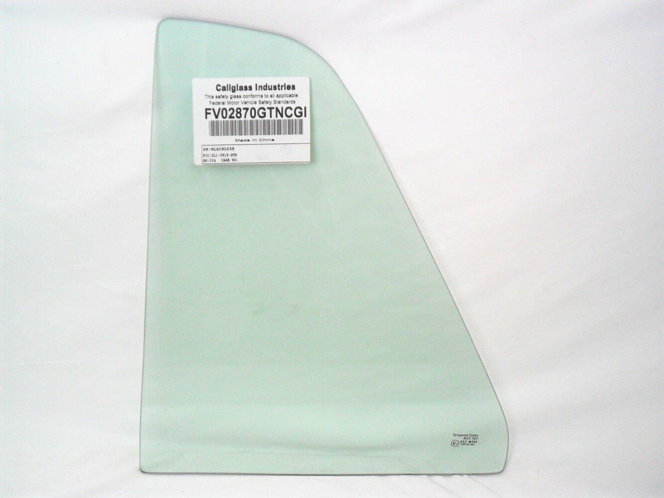 Driver Left Side Rear Vent Window Vent Glass Compatible with Volkswagen Golf 4 Door Hatchback / Jetta 4 Door Sedan 1985-1992 Models