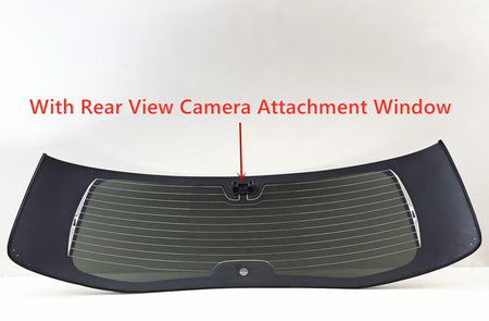 Heated With Rearview CAM Attachment Rear TailGate LiftGate Back Window Back Glass Compatible with Infiniti QX80 2020-2024 Models