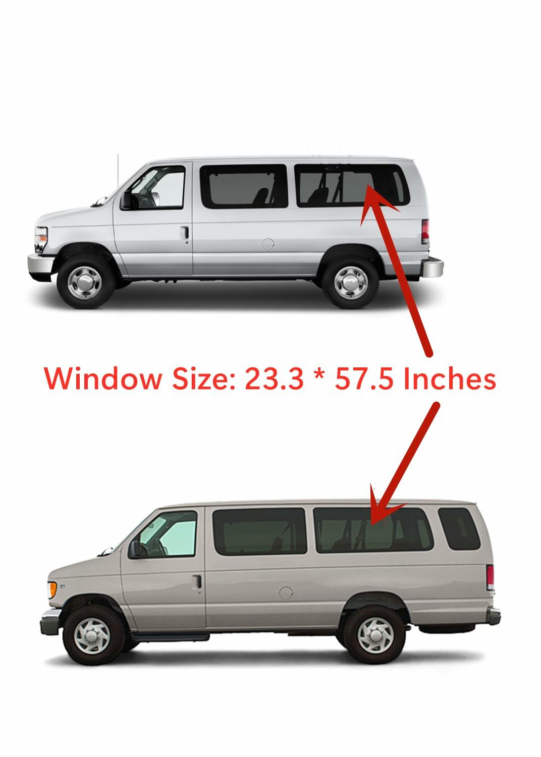 OE Stationary Driver Left Side Quarter Window Quarter Glass Compatible with Ford Econoline 1992-2016 Models