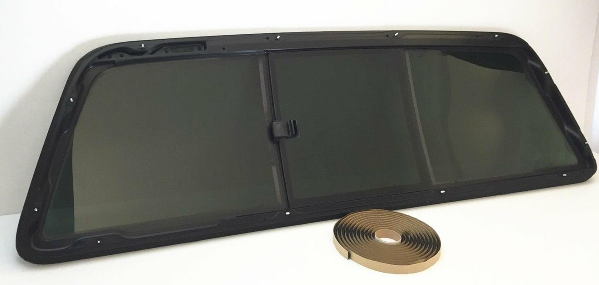 OE Sliding Back Window Back Glass Manual Back Slider Compatible with Ford F150 Pickup 1997-2003 Models/ F250LD (Light Duty Only) 1997-1999 Models/ F150 Heritage 2004 Models