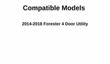 Heated Rear Tailgate Liftgate Back Window Back Glass Compatible with Subaru Forester 2014-2018 Models