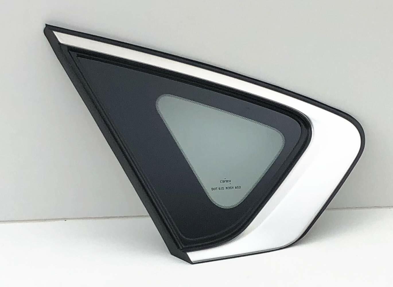 OEM Driver Left Side Quarter Window Quarter Glass Compatible with Nissan Altima 4 Door Sedan 2013-2018 Models
