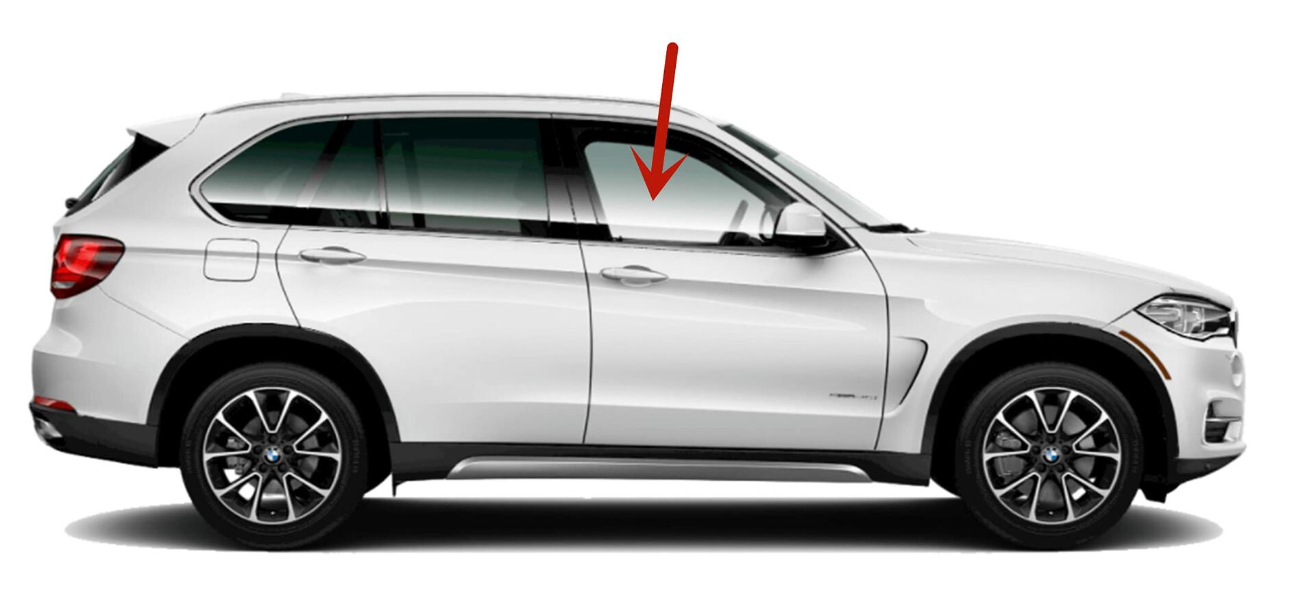 OEM Passenger Right Side Front Door Window Door Glass Compatible with BMW X5 2014-2018 Models