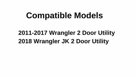 Driver Left Side Quarter Window Quarter Glass Compatible with Jeep Wrangler 2011-2017 / Wrangler JK 2018 2-Door Utility Models