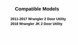 Driver Left Side Quarter Window Quarter Glass Compatible with Jeep Wrangler 2011-2017 / Wrangler JK 2018 2-Door Utility Models