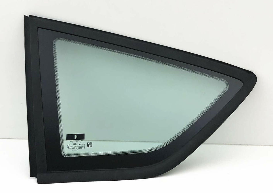 Driver Left Side Rear Quarter Window Quarter Glass Compatible with Ford C-MAX 2013-2018 Models