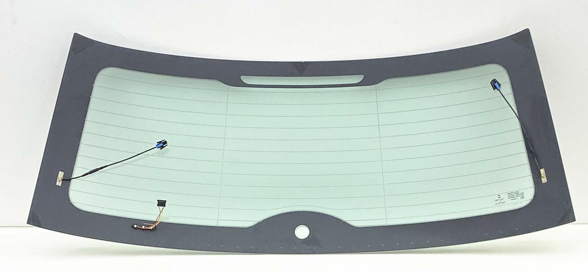 Heated Back Window Back Glass w/ 3 Connector Leads Compatible with Mini Cooper 2 Door Hatchback 2007-2011 Models