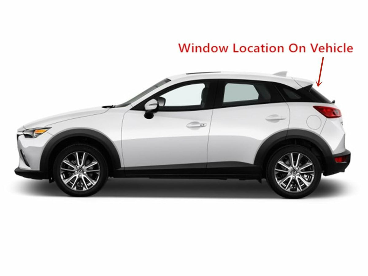 Heated Back Tailgate Window Back Glass Compatible with Mazda CX-3 2016-2021 Models