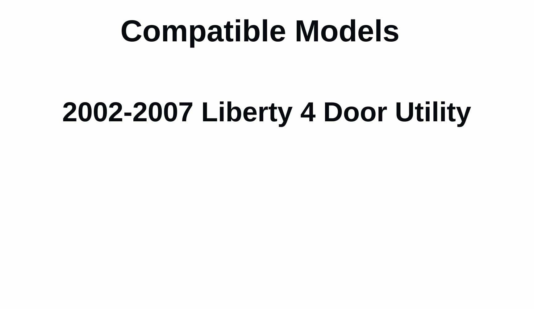With Bottom Clips Style Tempered Passenger Right Side Rear Door Window Door Glass Compatible with Jeep Liberty 2002-2007 Models