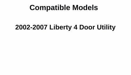 With Bottom Clips Style Tempered Passenger Right Side Rear Door Window Door Glass Compatible with Jeep Liberty 2002-2007 Models