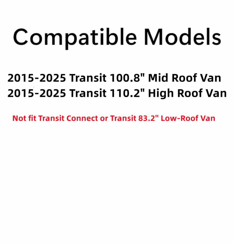 Driver Left Side Front Vent Window Vent Glass Compatible with Ford Transit 110.2" High-Roof 100.8" Mid-Roof Van 2015-2026 Models (Not for Transit Connect or Low-Roof Transit)
