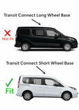 Passenger Right Side Rear Vent Window Vent Glass Compatible with Ford Transit Connect Short Wheel Base 2014-2023 Models